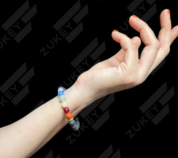 7 Chakra Lava Stone Bracelet