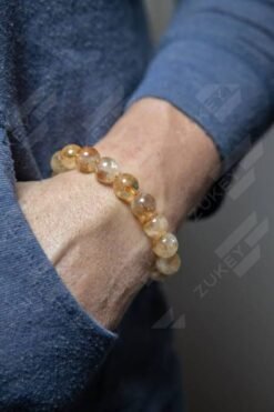Natural Citrine Bracelet Stone of Wealth & Success