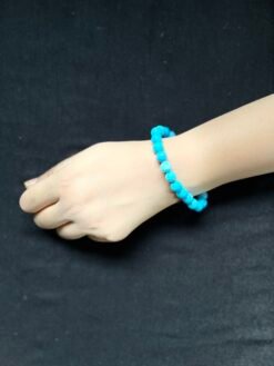 Natural Turquoise (Firoza) Bracelet - Certified - Image 3